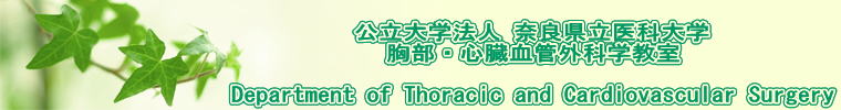 w@l ޗǌȑw ESǊOȊw  Department of Thoracic and Cardiovascular Surgery 